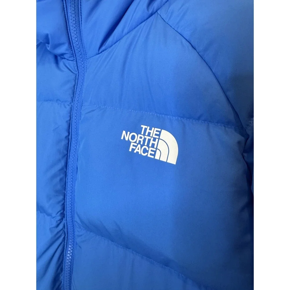 The North Face Jacket Boys XXL 18/20 Blue 600 Down Hooded Puffer Coat Winter